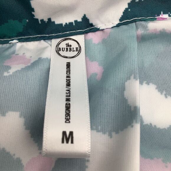 The Bubble Womens Poncho‎ Lefty Hooded Jacket Green Size Medium NWT - Picture 10 of 12